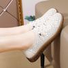 35-42 Dámská letní móda plus size Módní ležérní dámské boty Vydlabané jednoboty Plochá podrážka Boty pro matky