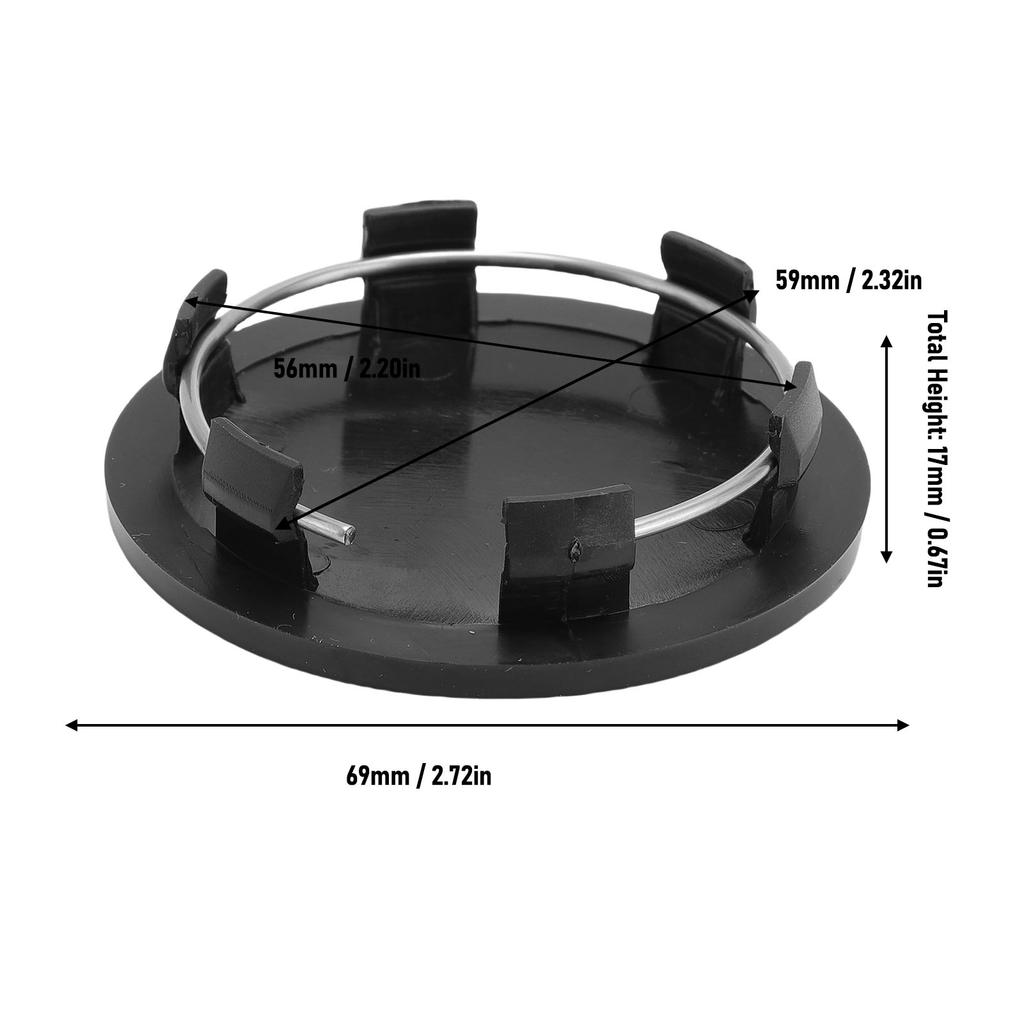 Wheel Center Caps 69mm Outer Diameter Exquisite Look  Wheel Center Hub  Excellent Sealing for Original Car Wheel Hub