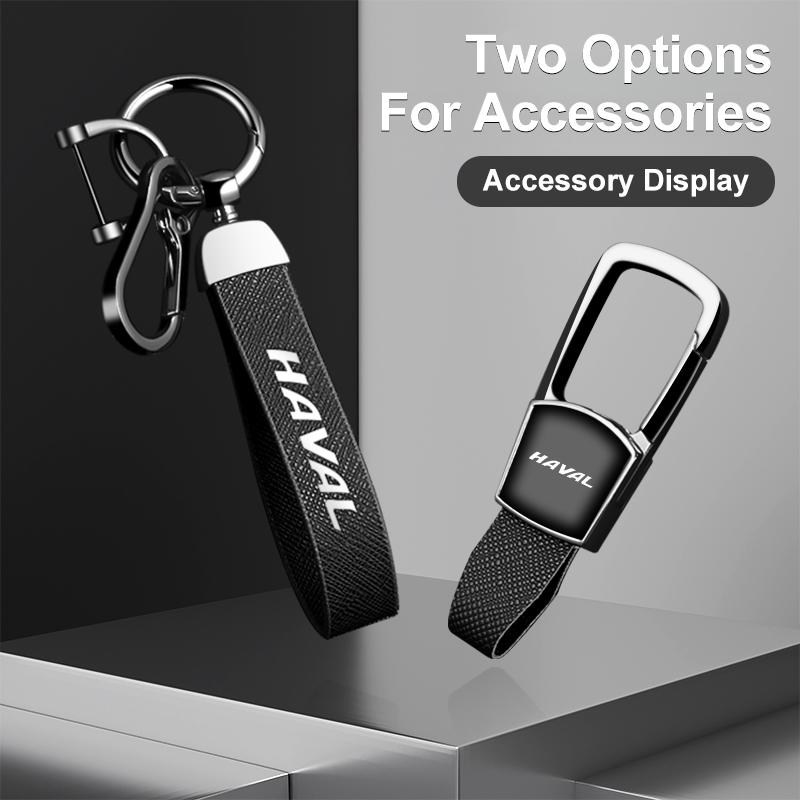 Custodia Porta Chiavi Auto in Lega di Zinco e Pelle per Haval H6 H9 2026 H3 H2 M6 Dragon Max F7 F7H Guscio Protettivo Portachiavi Accessori Auto