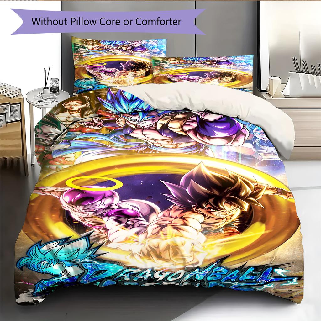 Cartoon Pattern Bedding Quilt Set Quilt Cover Pillowcase Home Decoration Birthday Gift (1 * Duvet Cover + 2 * Pillowcase, Without Core)