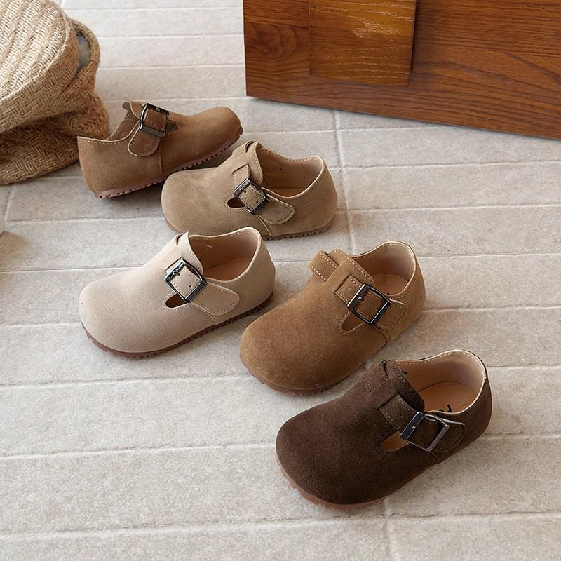 Kids Retro Birkenstock-Style Slip-On Shoes 2026 Neutral Tones Soft Sole Toddler Child Casual Loafers