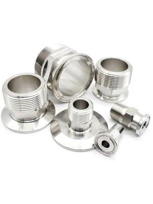 1/4" 3/8" 1/2" 3/4" 1" -4" NPT Męski x 0.5" 0.75" 1.5" 2" -4" Złącze Tri Clamp Rura 304 316L Stal Nierdzewna Sanitarne