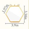 European Vintage Metal Glass Photo Frame: Antique Design for Pictures or Plant Specimens