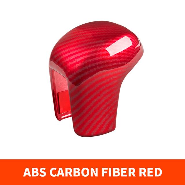 For Honda Civic 10th 2016-2019 Gear Shifting Knob Cover ABS Carbon Fiber CVT Automatic Transmission Lever Trim Car Accessories
