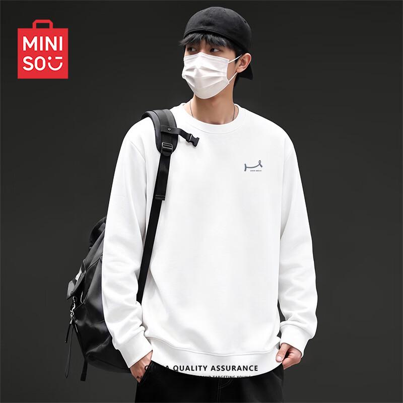 MINISO Men's American Trendy Crewneck Sweatshirt