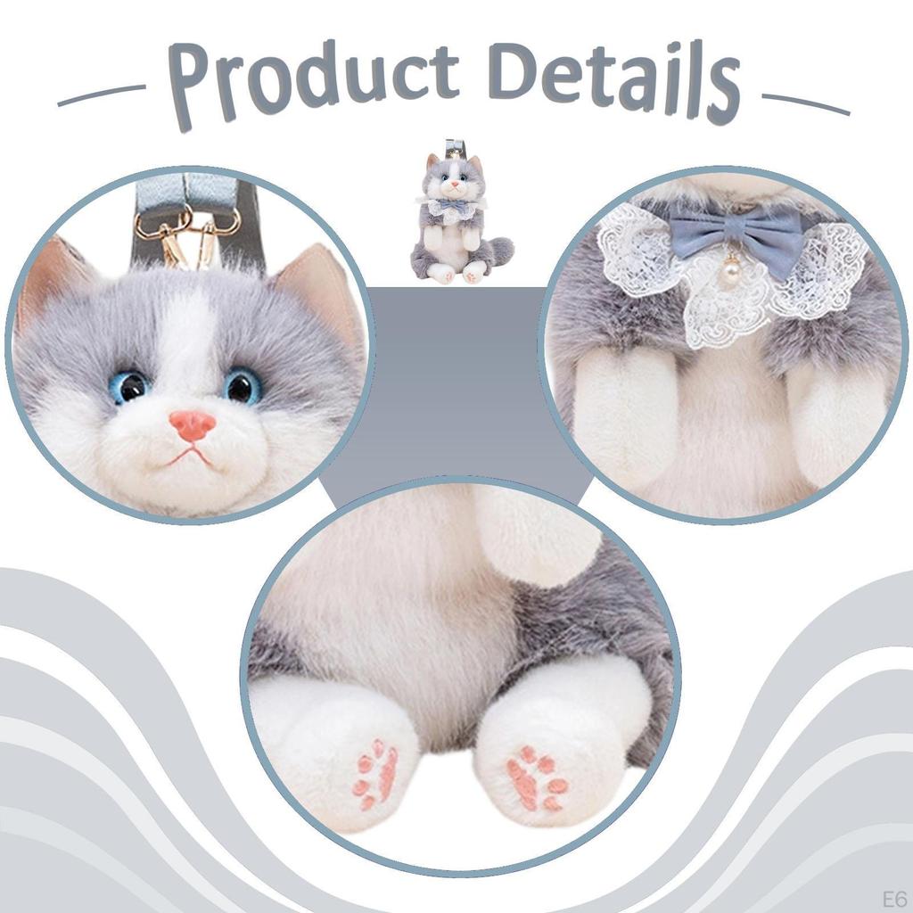 Cat Shaped Backpack Cute for Women Stylish with Adjustable Straps Casual Daypack