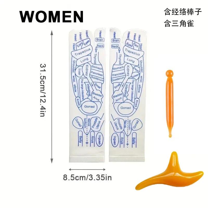 Massage Relieve Tired Feet Socks Acupressure Foot Massager Reflexology Socks Foot Point Tool Physiotherapy Sock Foot Care Tools
