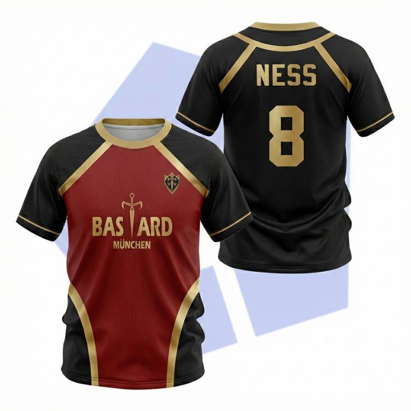 2026 Verano hombre n.º 32 estampado Personalidad Casual Americano Digital camiseta de punto Camiseta Verano Mujer Playa Manga Corta Camiseta de Surf