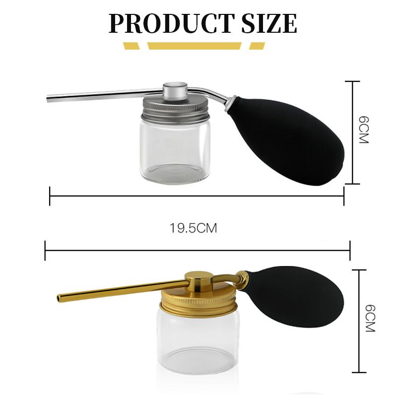 Refillable Barber Powder Spray Bottle Hair Building Fiber Applicator Talc Powder Blower Puffer Tools Salon Accessories