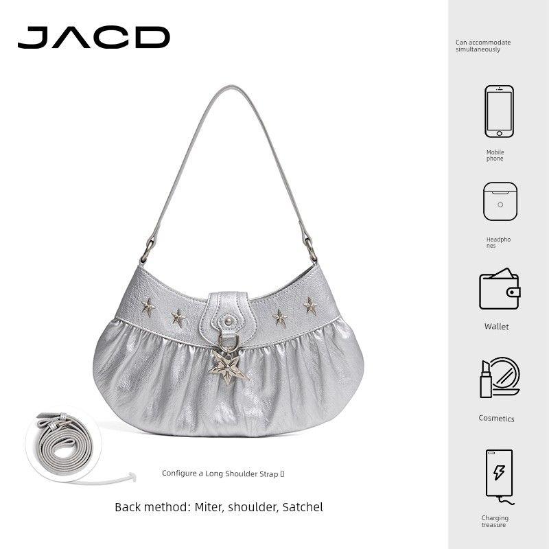 

Jacd Mint Green Underarm Bag Women s Summer Large Capacity Shoulder Bag Messenger Bag Women s Bag Birthday Gift for Girls Retro Silver