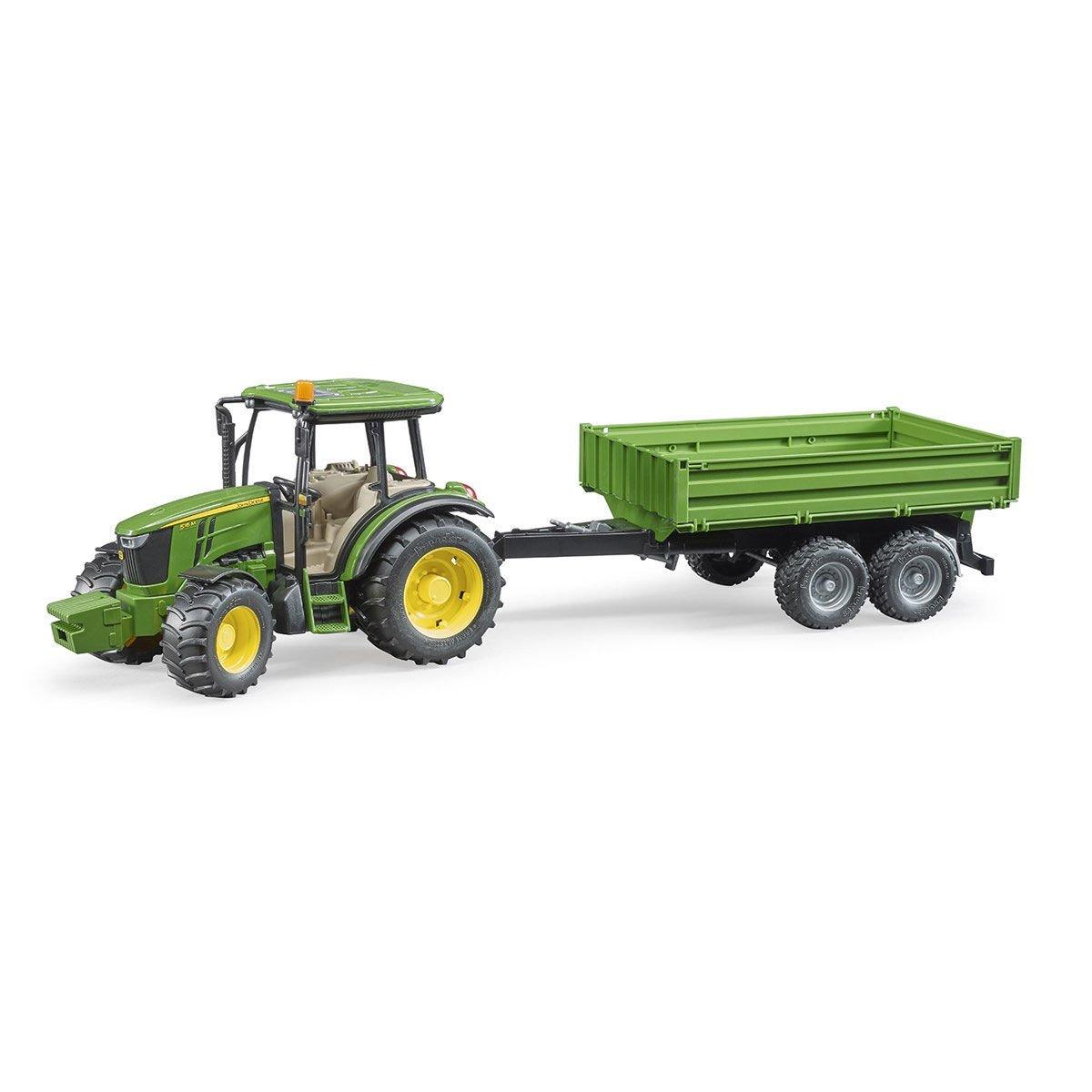 

BR02108 Трактор John Deere 5115 + прицеп