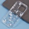 For iPhone 16 Pro Case Glitter Flower Epoxy Shockproof Phone Cover
