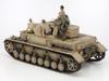 Tamiya 1/35 Scale Limited Edition German Panzer IV Ausf. F and Messenger Bike Set, North African Front, Plastic Model Kit 25208