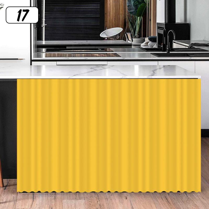 Ensfarvet skapgardin Kjøkkenhyllegardiner Dekorative skapdørgardiner Vindusgardin Skapdørbeskyttelse Hjemmedekor