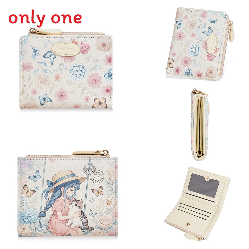 Cartoon Short Wallet For Women With Antitheft Design And Card Organizer