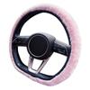 Winter Steering Wheel Cover Soft Fuzzy Elastic Anti-Slip Auto Accessories Automotive Furry Steering Wheel Protector For Sedans