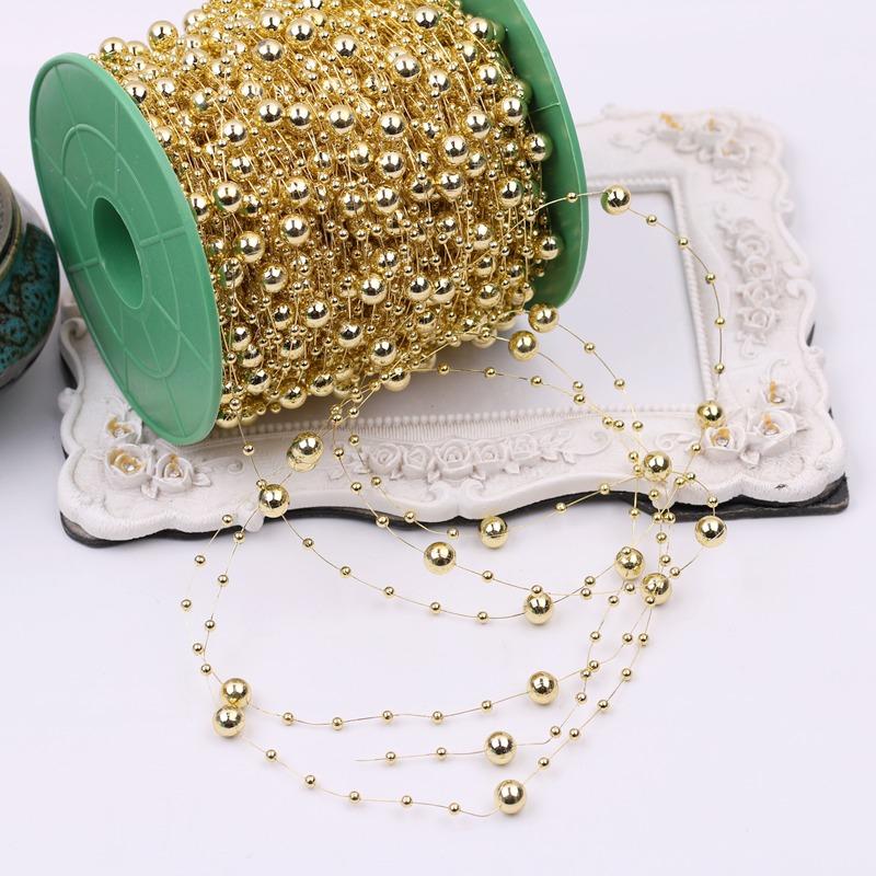 Faux Pearl Fringe Chain Artificial Pearls String DIY Handmade Jewelry Accessories Bridal Hair Accessories Bouquet Decor