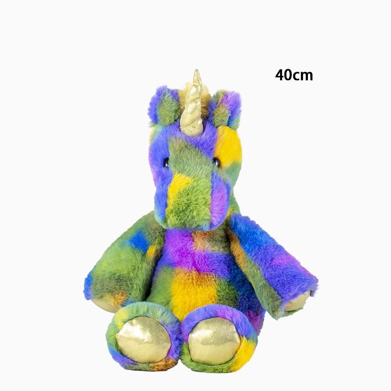 Personalised Rainbow Ombre Bunny Rabbit Teddy Colorful Cute Plush Doll Birthday Gift