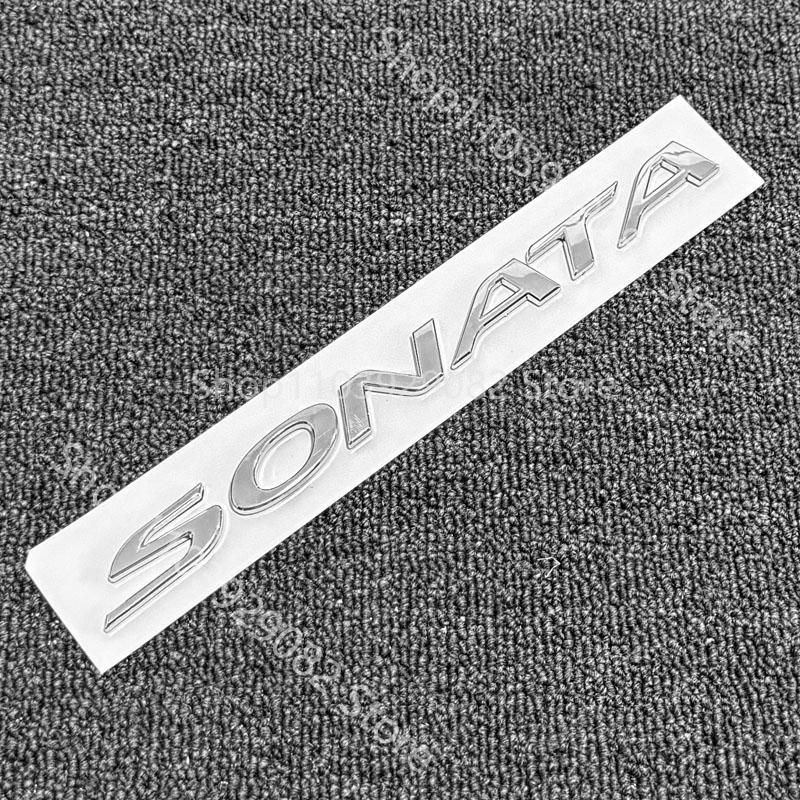 Wdjnt5 for Sonata YF LF Rear Car Emblem Tail Badge Trunk Badge Car Sticker Hyundai Sonata 8th 10th Black Car Emblem