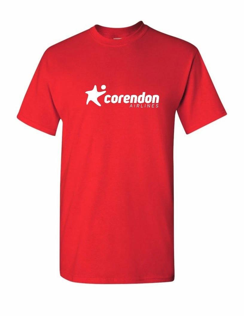 Corendon Airlines Tee White Retro Logo Turkish Aviation Red Cotton T-Shirt 2XL