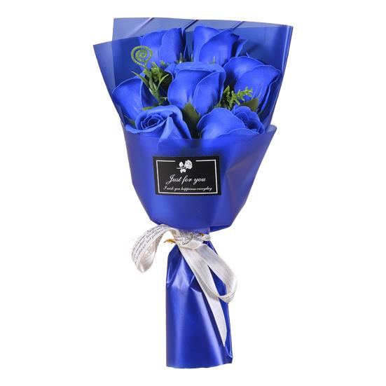 7 Head Artificial Rose Bouquet Handcrafted Soap Flower Petals Decoration Valentine's Day Anniversary Birthday Women Mother Wife Girlfriend Gifts