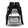 Transparent PVC backpack large-capacity student transparent multi-pocket schoolbag