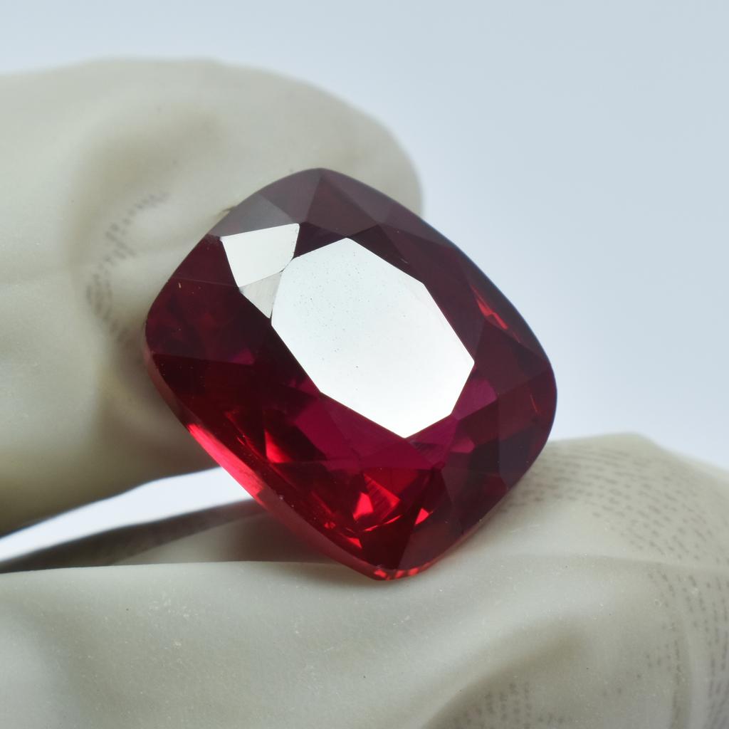 Natural Red Ruby 14.45ct Cushion Cut Certified Loose Gemstone