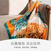 2026 new product imitation silk scarf spring and summer thin printed square scarf high sense fashion versatile going out shawl