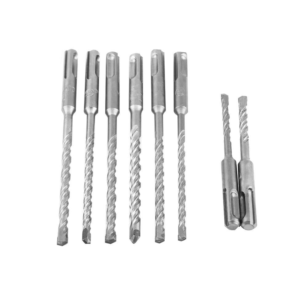 17pcs Drill Bits and Chisels Set for Electric Rotary Hammers Concrete Drilling Grooving Tools