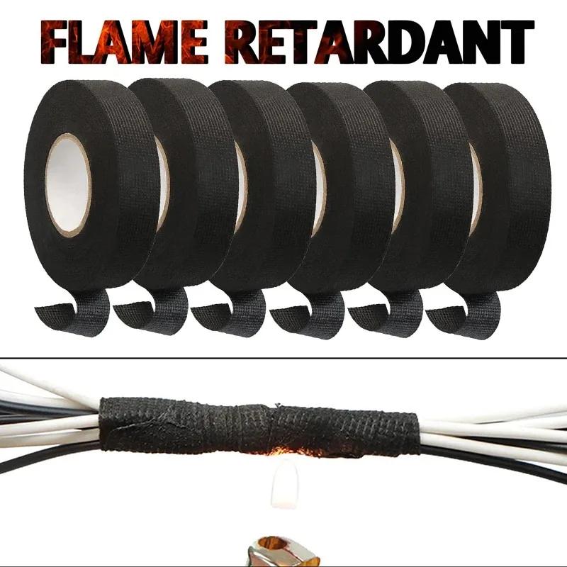 Fiberglass Cloth Tape 9/15/19/25mm – High Temp Resistant Wire Harness Wrap for Car Engine, Electrical Cable