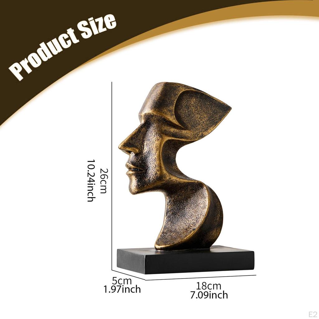 Abstract Art Figurine Desk Statue Craft Housewarming Gift Resin Sculpture Desktop Ornament for