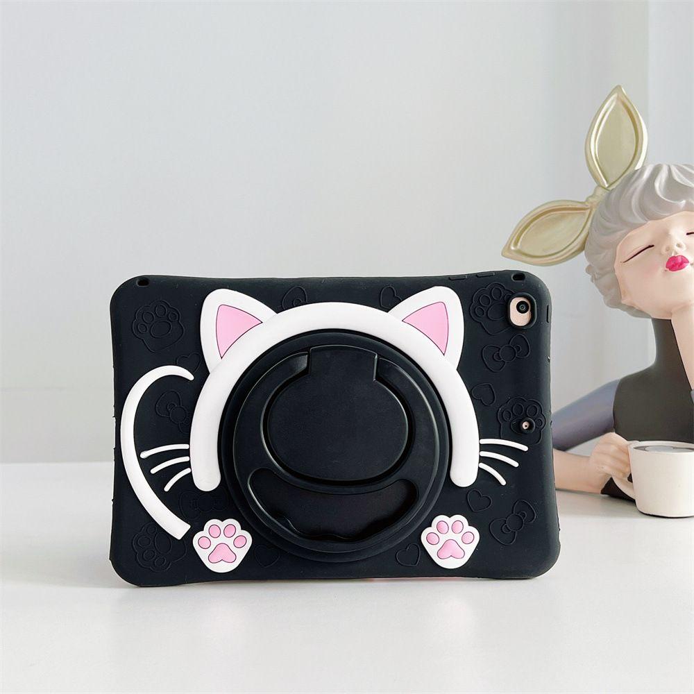 Case for ipad pro mini air and Samsung tablet Tab Kids Case For Xiaomi Mipad 5/6 pro RedMi Pad SE 11" pulgadas silicona cute cat case carrying stand