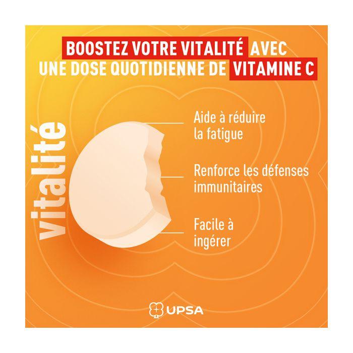 UPSA Vitamine C 500mg sans Sucres 30 comprimés à croquer