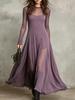 European and American women's clothing new sexy and elegant mesh stitching mesh piece dress
