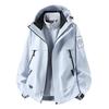 Unisex 2-Piece Outdoor Windproof Breathable Waterproof Hiking Jacket Set Winter Trekking Camping