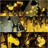 New Solar Crystal Globe LED String Lights LED Solar Outdoor Light IP65 Fairy Light Wedding Garland for Garden Party Decor