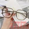 Vintage Oversized Square Gradient Reading Glasses Ultralight  Business Presbyopia Eyeglasses Computer Anti Ray Eyeglasses