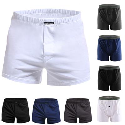 Men's Flat Corner Home Cotton Loose Plus Size Briefs  Pajama Pants Shorts