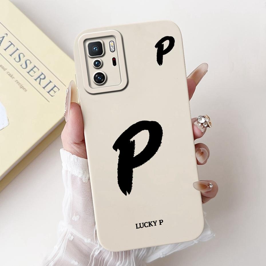 New Fashion Letter Phone Case For Xiaomi Redmi Note 10 Pro 5G Soft Silicone Shockproof Cover For Redmi Note10 5G 10T Bumper