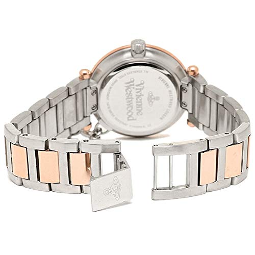 Vivienne Westwood Women's Orb Watch, 32mm, with Charm, Quartz Movement, (1) VV006RSSL, Pink Gold [Parallel Import]