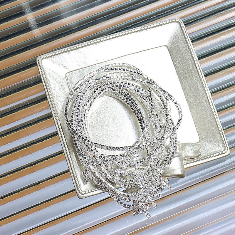 

Изысканный браслет с подвеской-крестиком для женщин и девушек, универсальный, красочный, браслет, ювелирные аксессуары, подарки