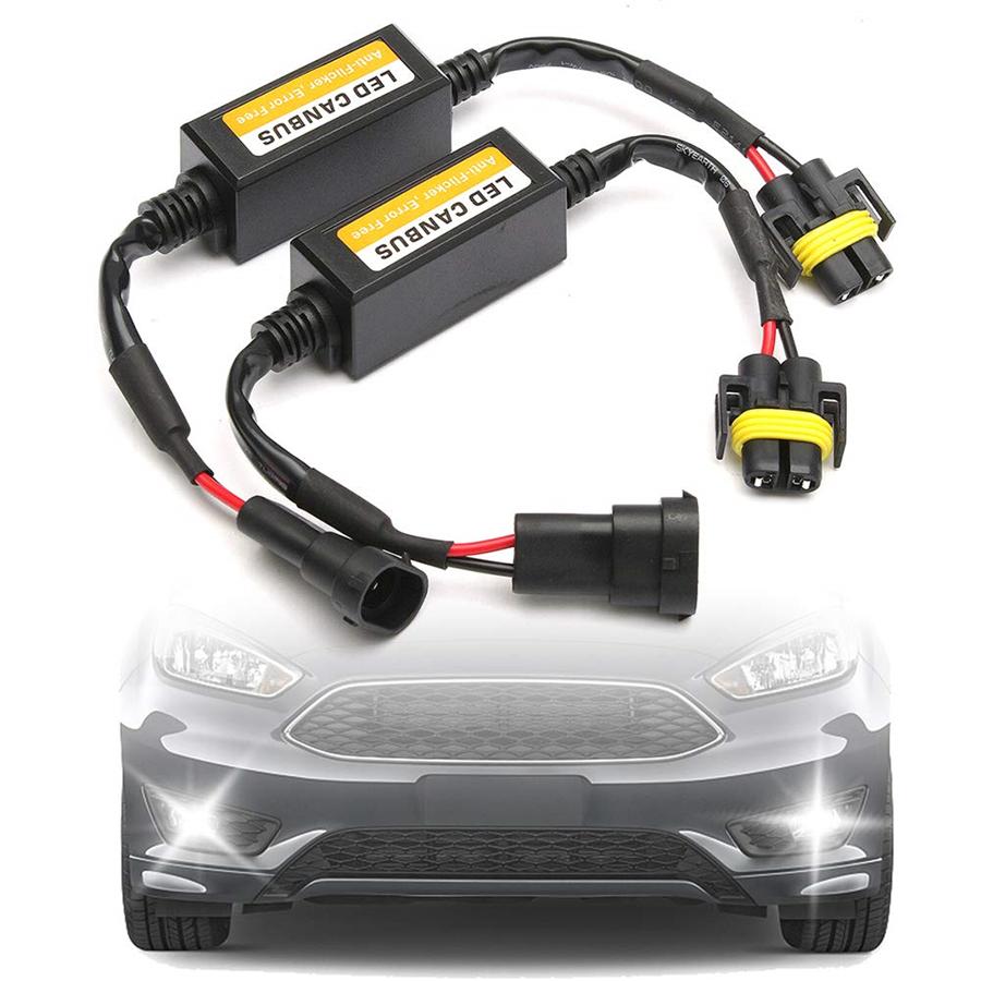 2X H8 H9 H11 LED Headlight Decoder Canbus Anti Flicker Error Free Load Resistor