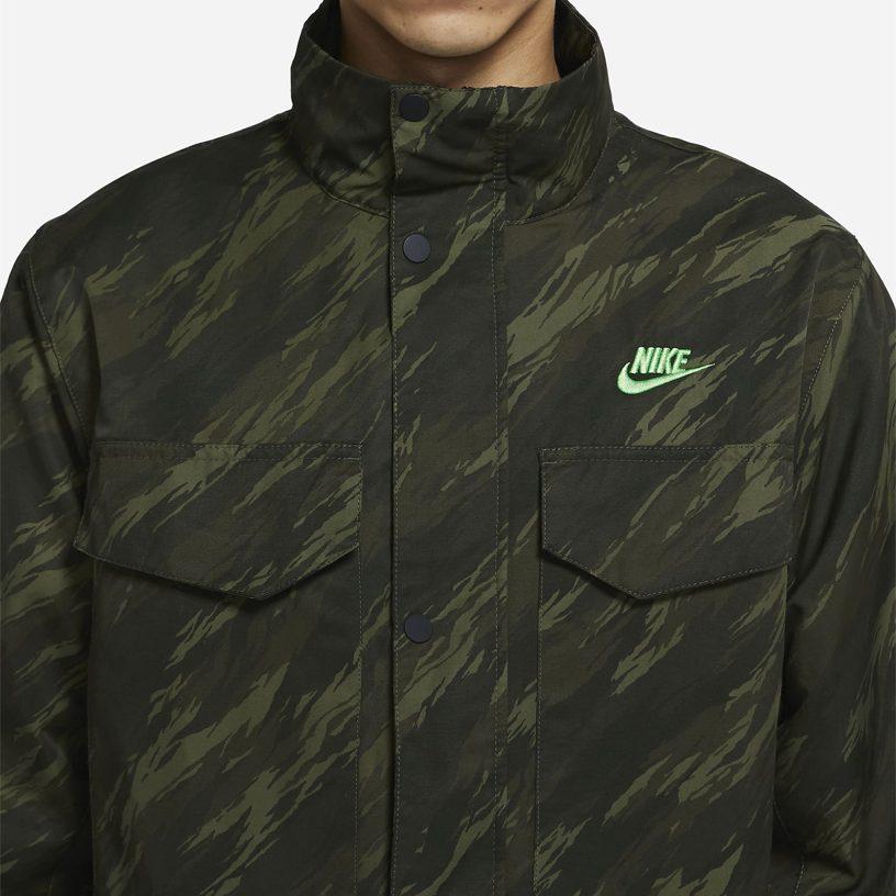 Nike Jackets Men's Impact Green Stand Collar Moderate Workwear DD4663-355