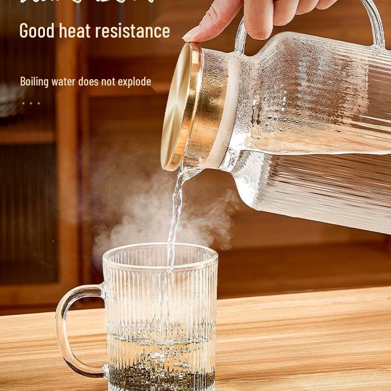 Jiakangming Heat-Resistant Glass Drinking Cup with Handle