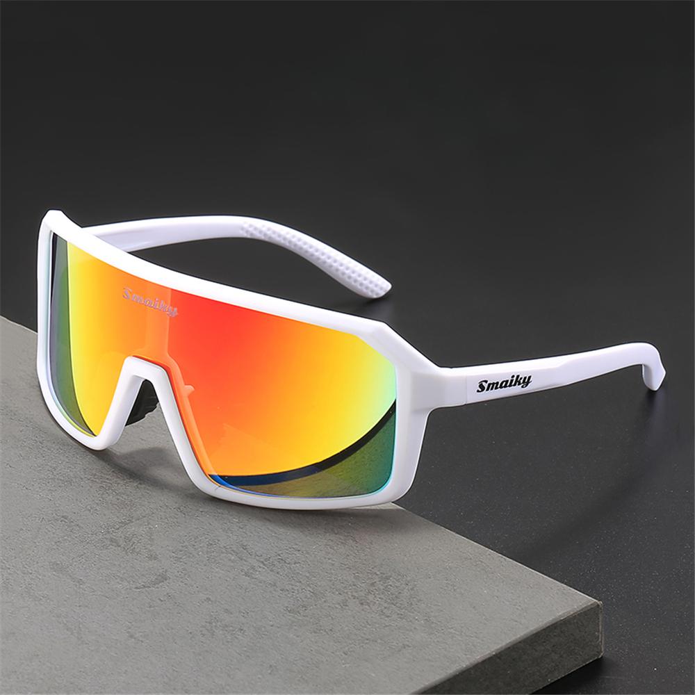 SMAIKY Herren Fahrrad Sonnenbrille Radfahren Frau MTB Rennrad Fahrbrille Outdoor Sport Laufen Brille UV400 Wandern Brille