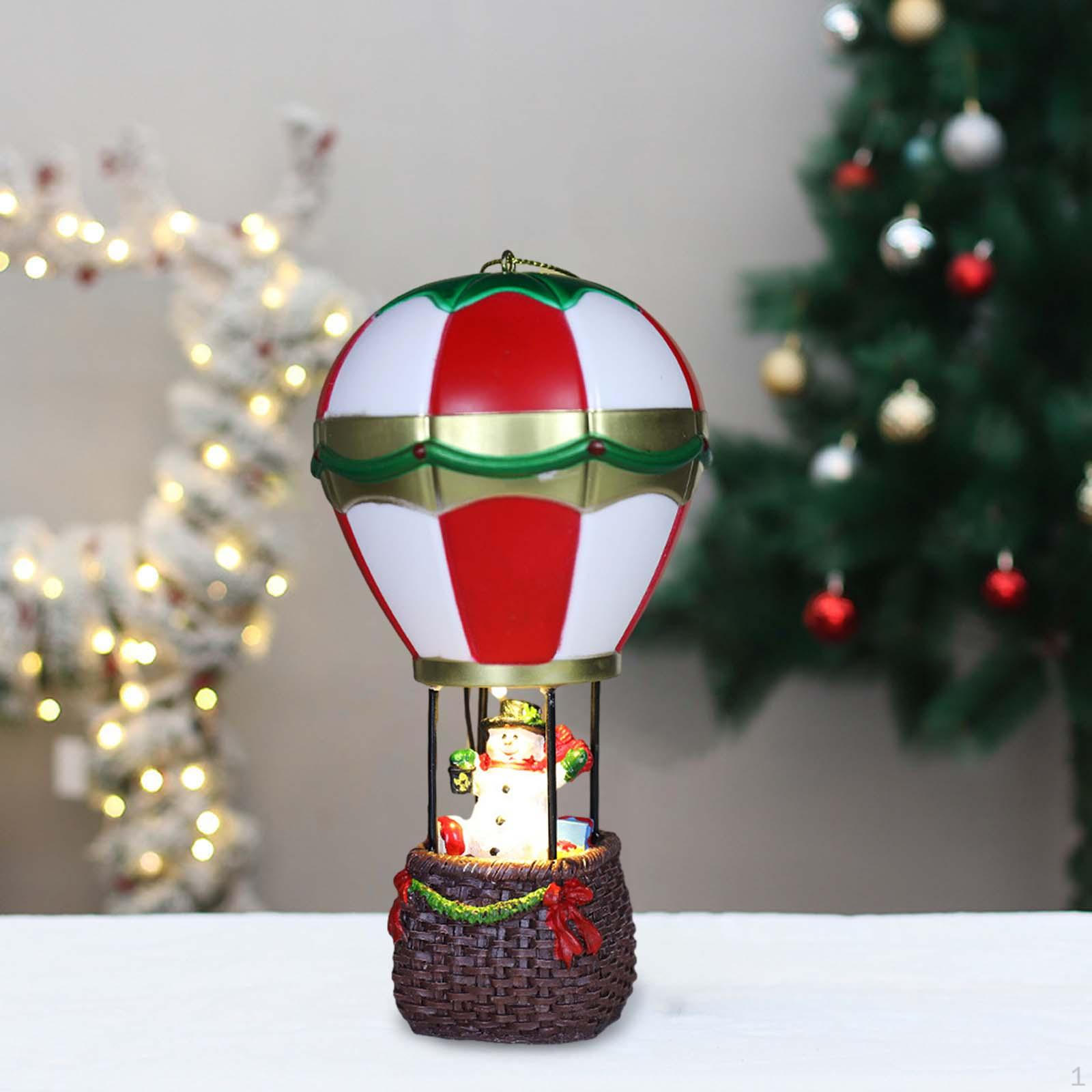 

Рождественские светящиеся фигурки, статуя, светодиодные фонари, миниатюрная скульптура из смолы, украшение стола для каминной полки