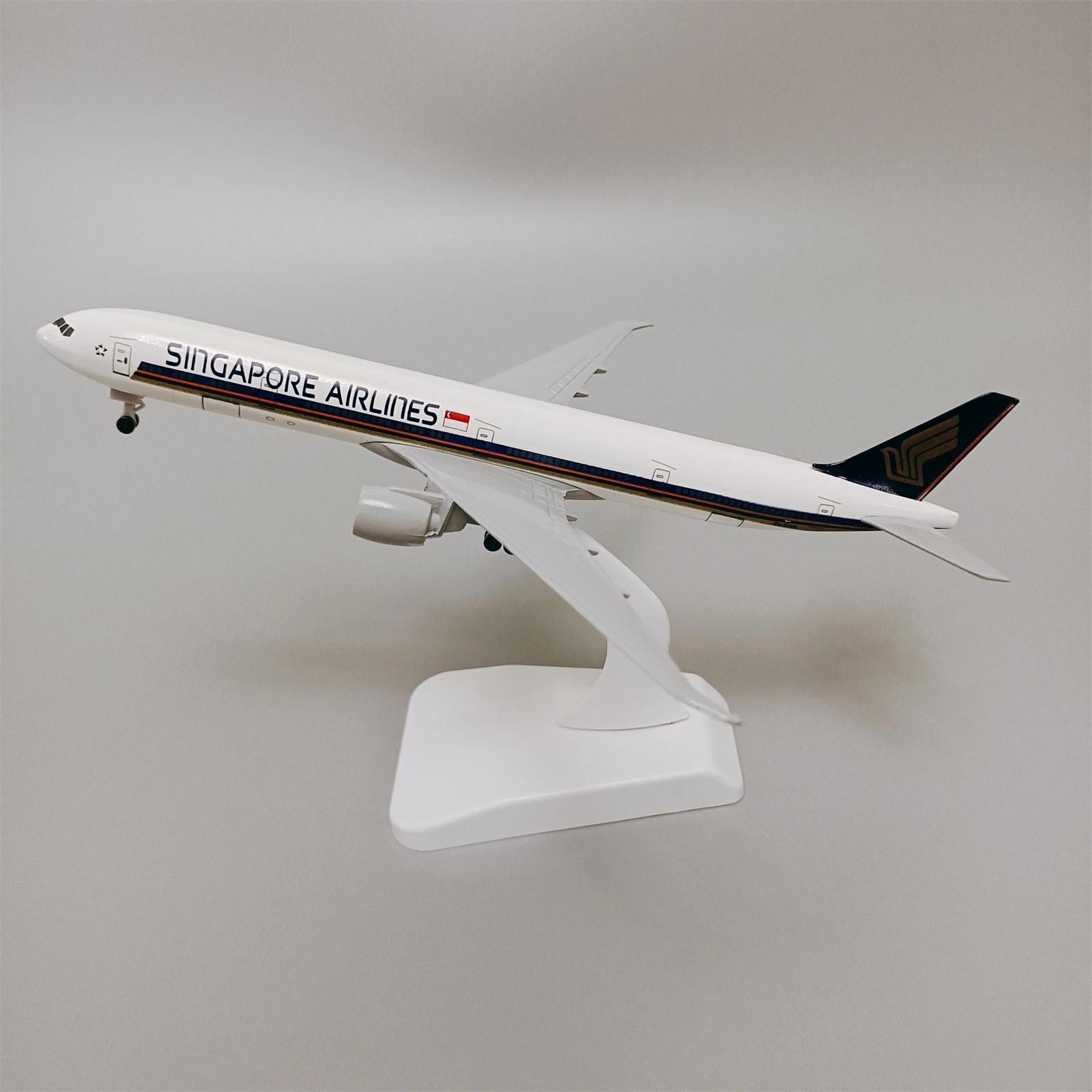 

19 см Металлический сплав AIR Singapore Airlines Boeing 777 B777 Модель самолета Airways Модель самолета с колесами Шасси Самолет