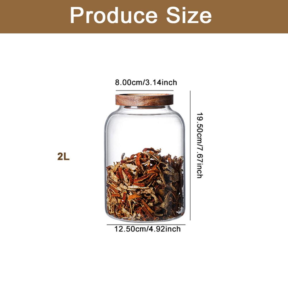 

Большая емкость стеклянная герметичная банка с деревянной крышкой емкость для хранения кофейных зерен креативный пищевой контейнер для зерна многоцелевой резервуар для хранения