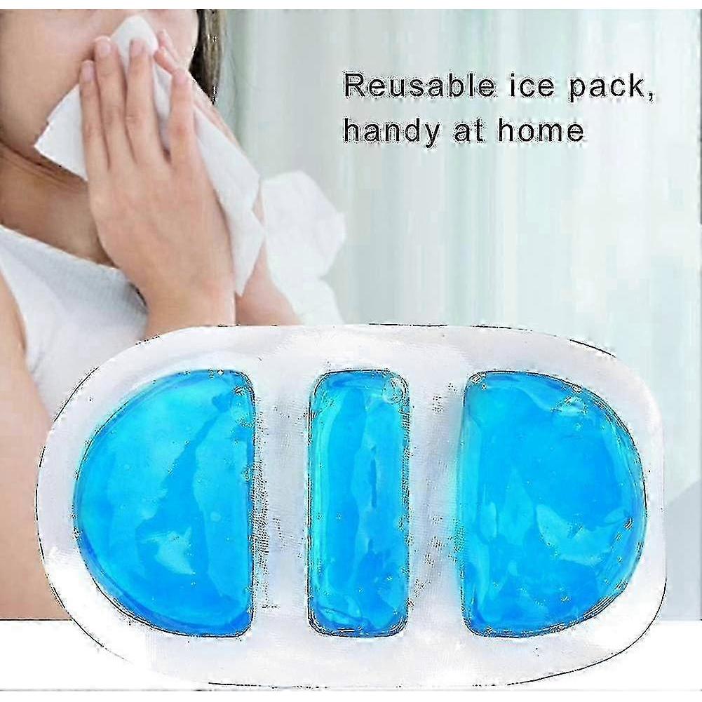Wiederverwendbare Gel-Nasen-Eisbeutel, Nasenkühlende Kältetherapie-Packung für Nasenbluten, Kältekompressen-Packungen