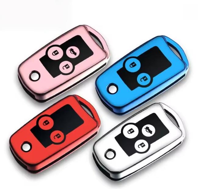 New 3 Buttons TPU Car Key Case Cover Shell Keychain For Honda CRV HRV Jazz Odyssey Civic Fit Accord For Acura TL TSX ZDX RSX CRZ